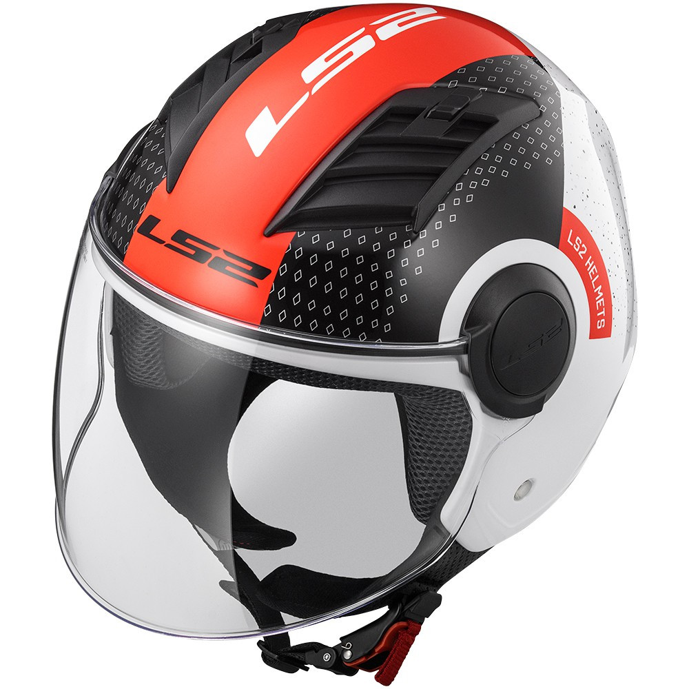 CASCO LS2 OF562 AIRFLOW CONDOR COLOR Blanco/Negro/Rojo TALLA XS