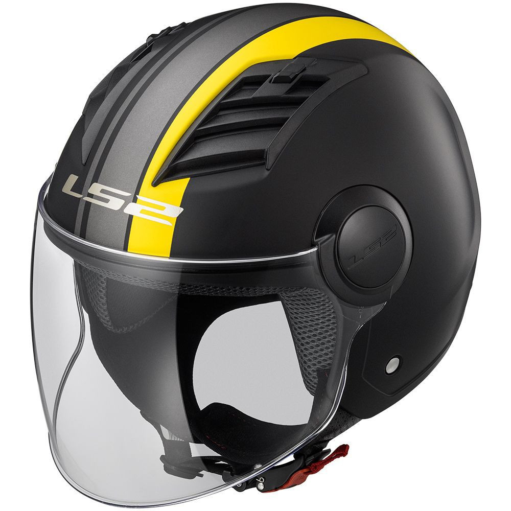 CASCO LS2 OF562 AIRFLOW METROPOLIS COLOR Negro/Amarillo TALLA XS