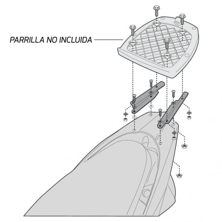 SOPORTE BAÚL GIVI MONOLOCK HONDA VISION