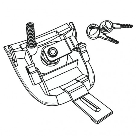 CERRADURA SHAD COMPLETA BAÚL SH37