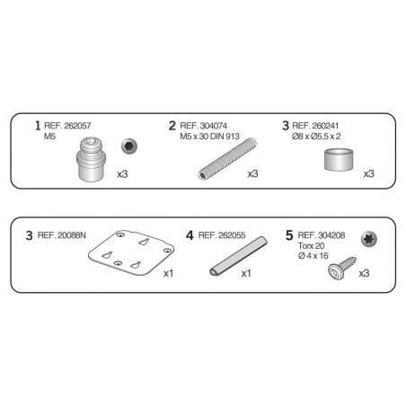 SOPORTE SHAD X011PS PIN SYSTEM