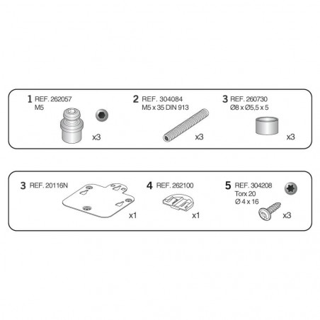 SOPORTE SHAD X016PS PIN SYSTEM