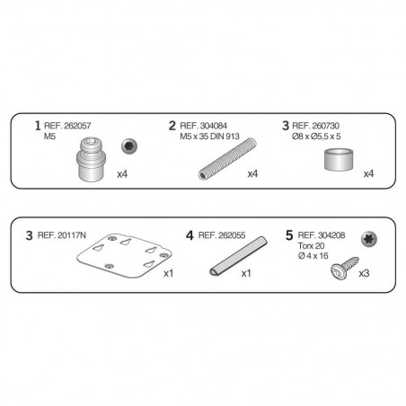 SOPORTE SHAD X017PS PIN SYSTEM