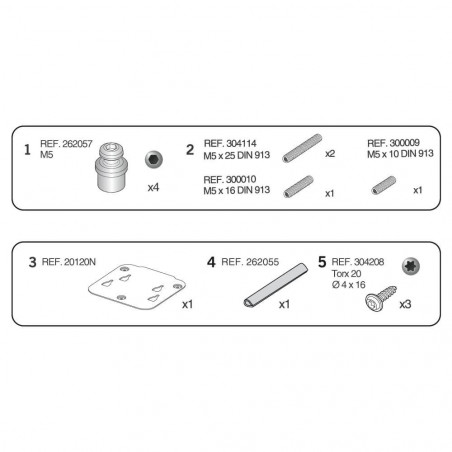 SOPORTE SHAD X020PS PIN SYSTEM