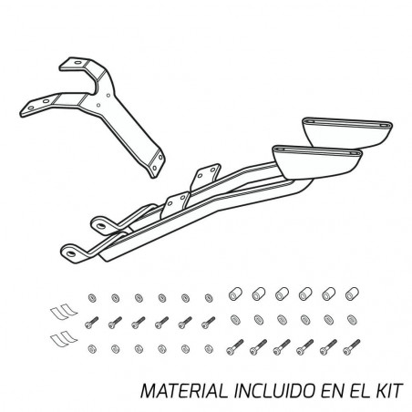 SOPORTE BAÚL SHAD KAWASAKI ER6 N/F 2009-2011