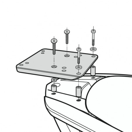 SOPORTE BAÚL SHAD YAMAHA TRICITY 125