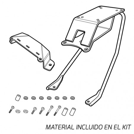 SOPORTE BAÚL SHAD YAMAHA T-MAX 530 2012-2016