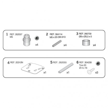 SOPORTE SHAD X016PS PIN SYSTEM