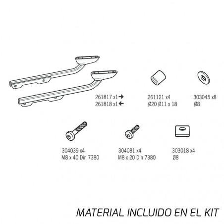 SOPORTE BAÚL SHAD YAMAHA MT-09 TRACER