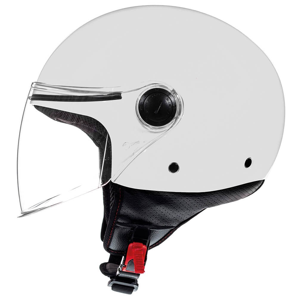 Casco Jet MT OF501B Street S Solid A0 2206 Blanco Brillo - EuroBikes