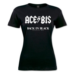 CAMISETA ACERBIS BACK IN BLACK LADY
