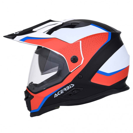 Parásito Hablar Evaporar CASCO ACERBIS REACTIVE GRAFFIX COLOR Blanco/Azul/Rojo TALLA M