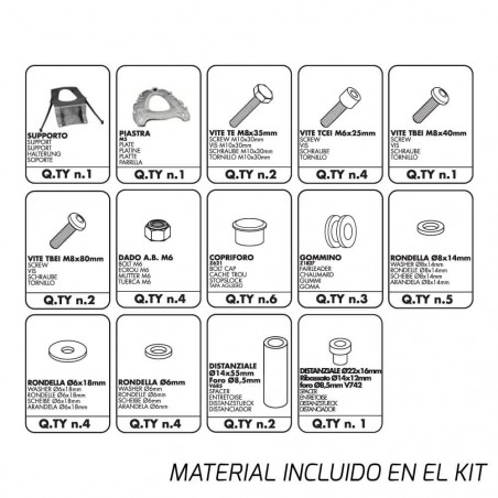 SOPORTE BAÚL GIVI SR2013 MONOKEY YAMAHA T-MAX 500, T-MAX 530