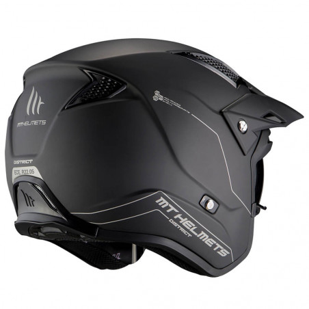 CASCO MT DISTRICT SV SOLID COLOR Negro Mate TALLA XS