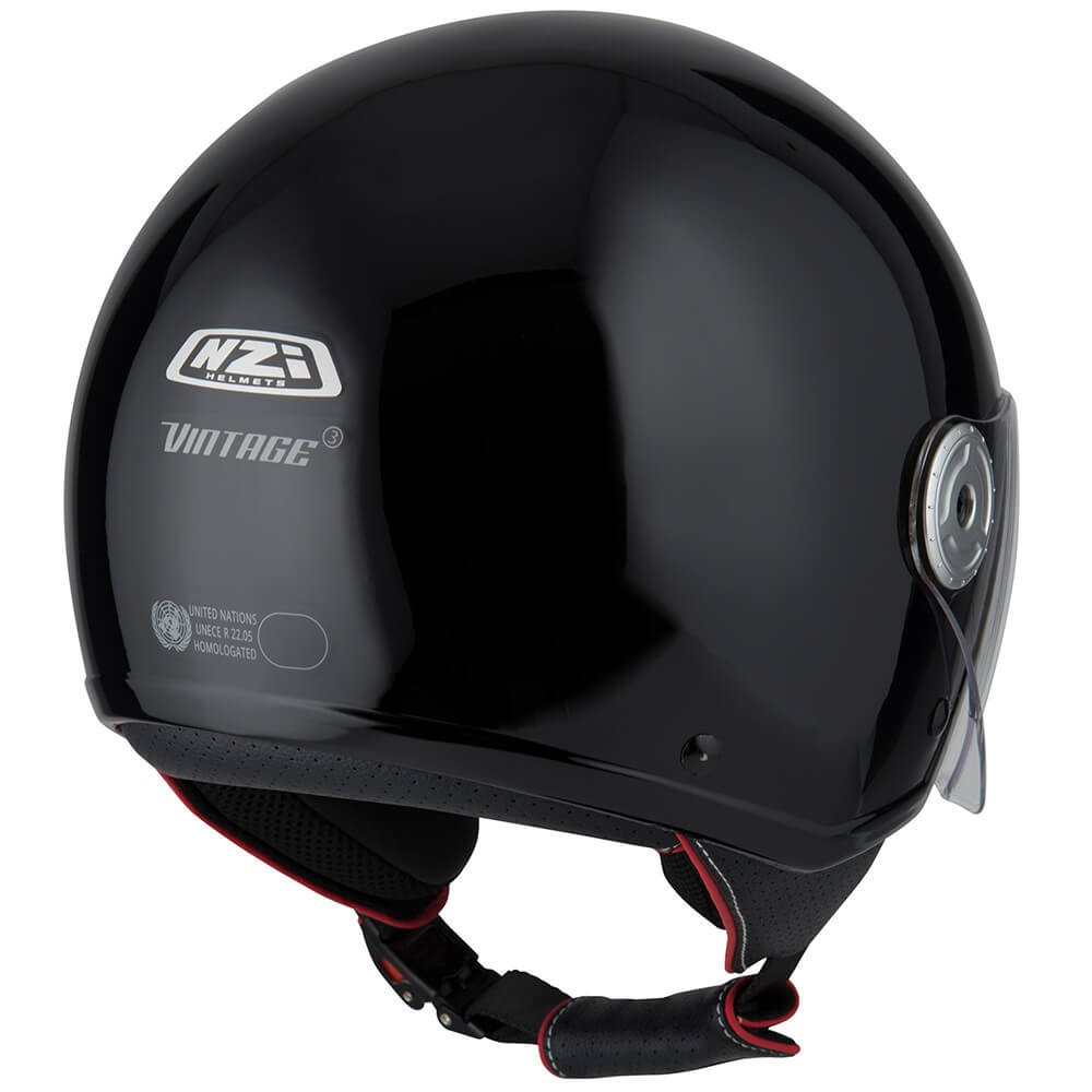 Casco Jet NZI Vintage 3 Negro Mate