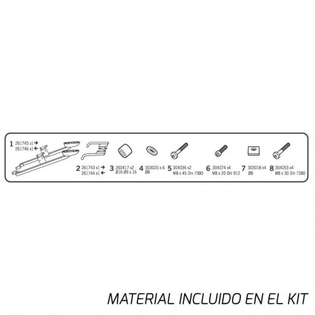 SOPORTE BAÚL SHAD HONDA CB500F, CBR500R 2013-2015