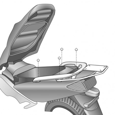 SOPORTE BAÚL SHAD YAMAHA T-MAX 500 2001-2007