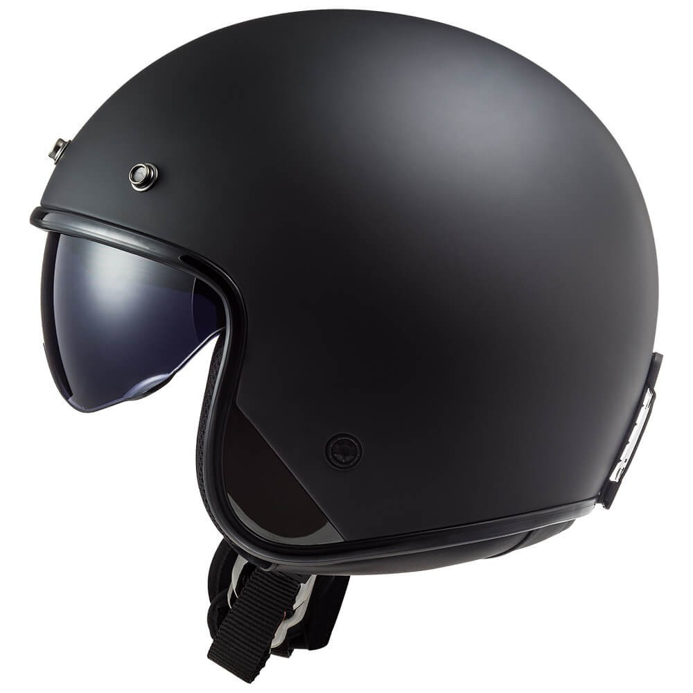 fatiga para mi Brillante CASCO LS2 OF601 BOB SOLID COLOR Negro Mate TALLA S