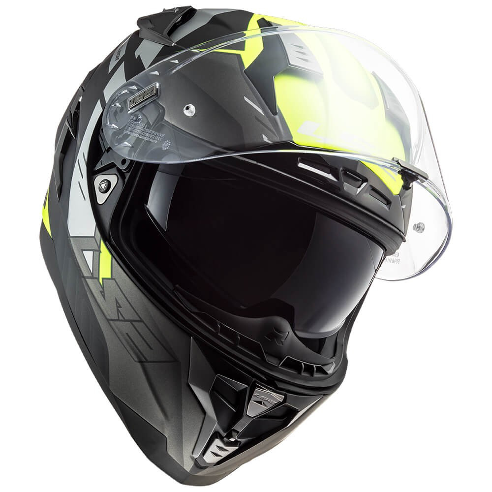 Precaución Masculinidad Hostil CASCO LS2 FF327 CHALLENGER ALLERT COLOR Negro/Amarillo TALLA S