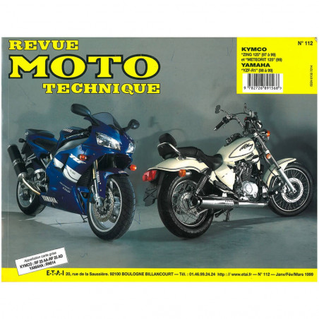 MANUAL REVUE MOTO TECHNIQUE KYMCO ZING 125, YAMAHA YZF-R1