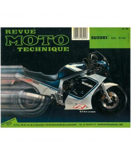 MANUAL REVUE MOTO TECHNIQUE SUZUKI GSX-R1100 86-87