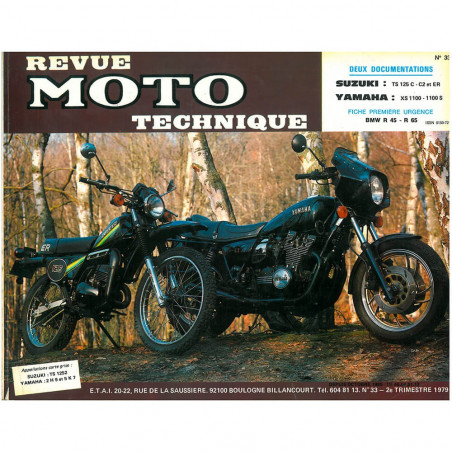 MANUAL REVUE MOTO TECHNIQUE SUZUKI TS125, YAMAHA XS1100