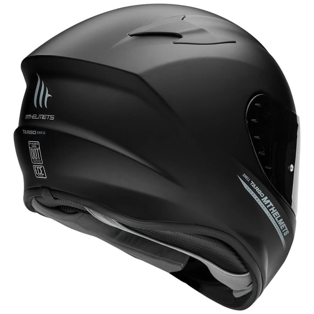 CASCO MT TARGO SOLID COLOR Negro Mate TALLA XS