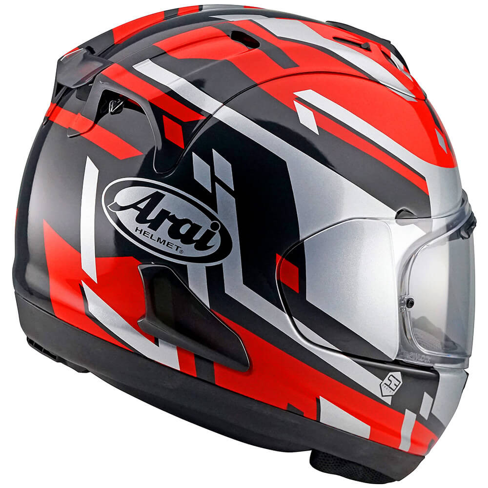 CASCO ARAI RX-7V EVO STEP COLOR Negro/Rojo TALLA M