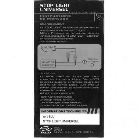 LUZ FRENO METRAKIT BCD UNIVERSAL