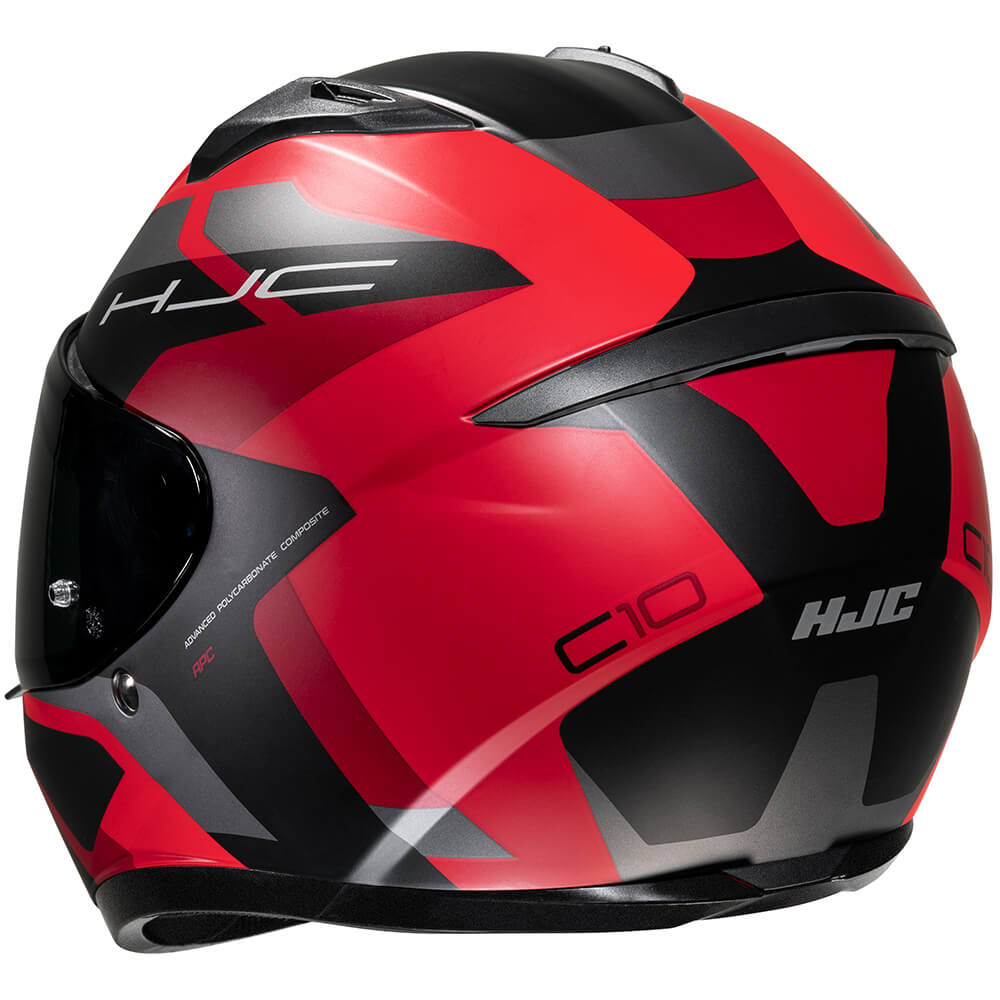 CASCO HJC C10 TINS Negro/Rojo TALLA M