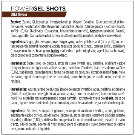 GOMINOLAS POWERBAR POWERGEL SHOTS COLA