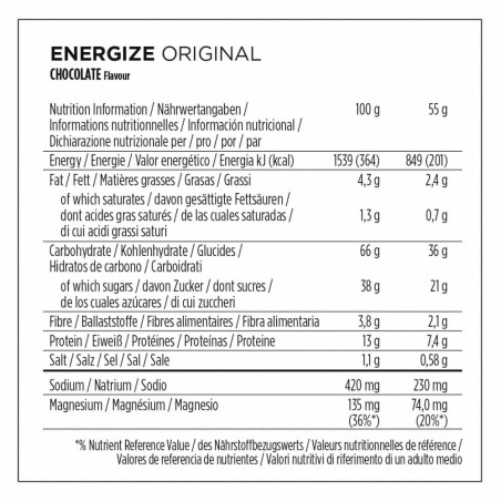 BARRITA POWERBAR ENERGIZE ORIGINAL CHOCOLATE