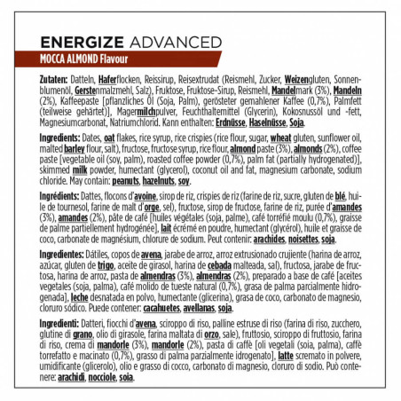 BARRITA POWERBAR ENERGIZE ADVANCED CAFÉ