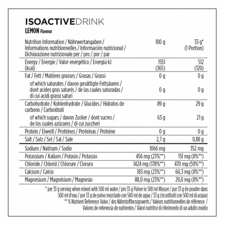 BOTE POWERBAR ISOACTIVE LIMÓN 1320G