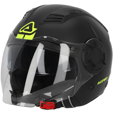 CASCO ACERBIS JET VENTO 22.06 SOLID COLOR Negro Mate TALLA M