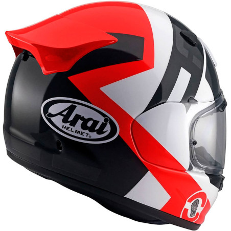 CASCO ARAI QUANTIC SPACE COLOR Negro/Blanco/Rojo TALLA S