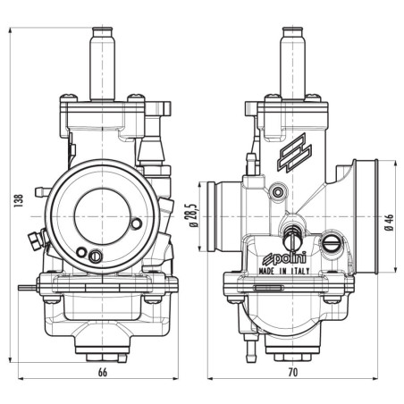 CARBURADOR POLINI CP 23 ESTÁRTER MANUAL