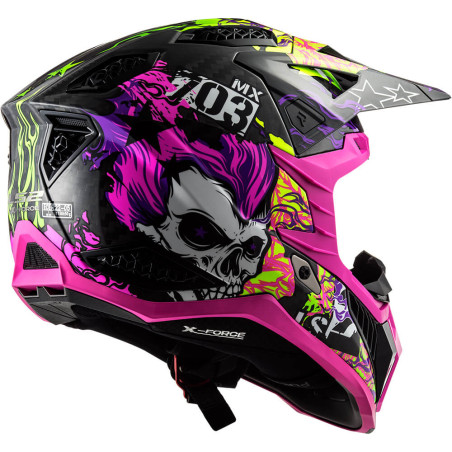 CASCO LS2 MX703 X-FORCE FIRESKULL