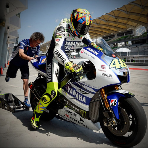 Valentino Rossi en el test de Sepang 2014