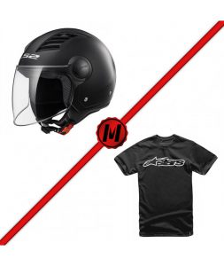 pack-casco-ls2-of562-airflow-solid-camiseta-alpinestars-blaze-classic